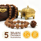 5 Mukhi Rudraksha Pendant Mala