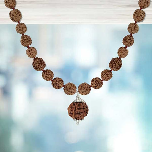 7 Mukhi Rudraksha Pendant Mala